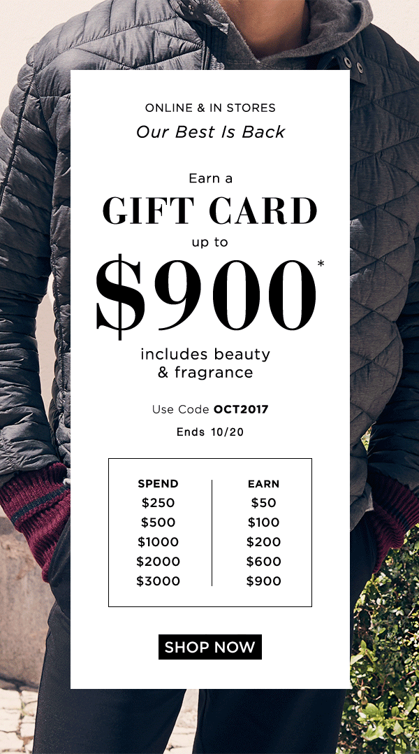 saks gift card promotion exclusions - Strong Suit Diary Photography
