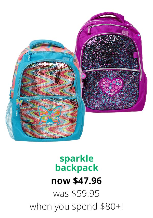smiggle sparkle backpack