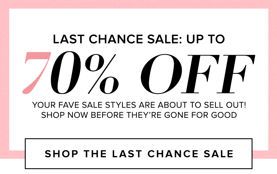The Last Chance Sale