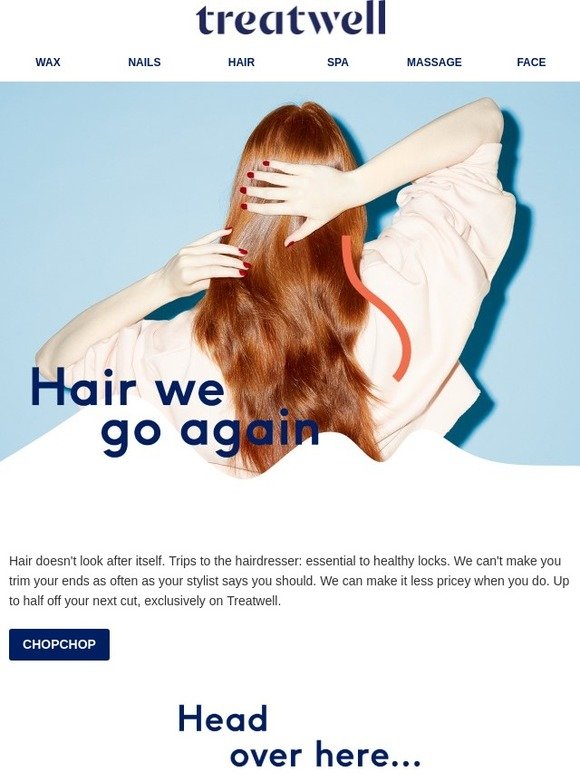 Hair on lockdown with 50% off