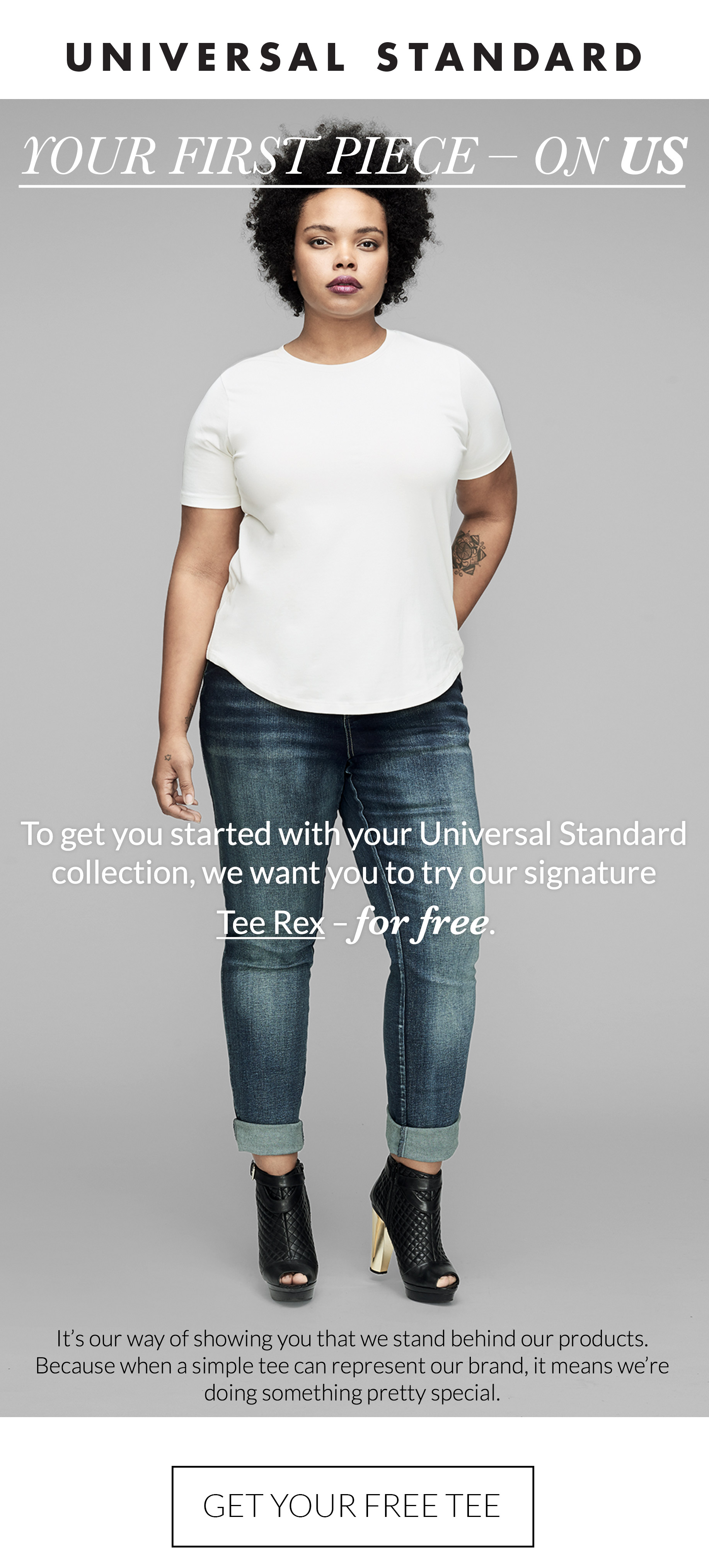 universal standard tee