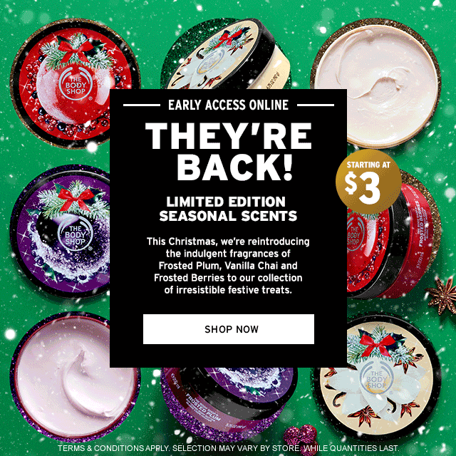 body shop seasonal scents