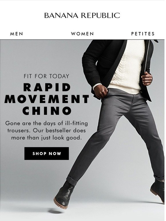 banana republic rapid movement chino