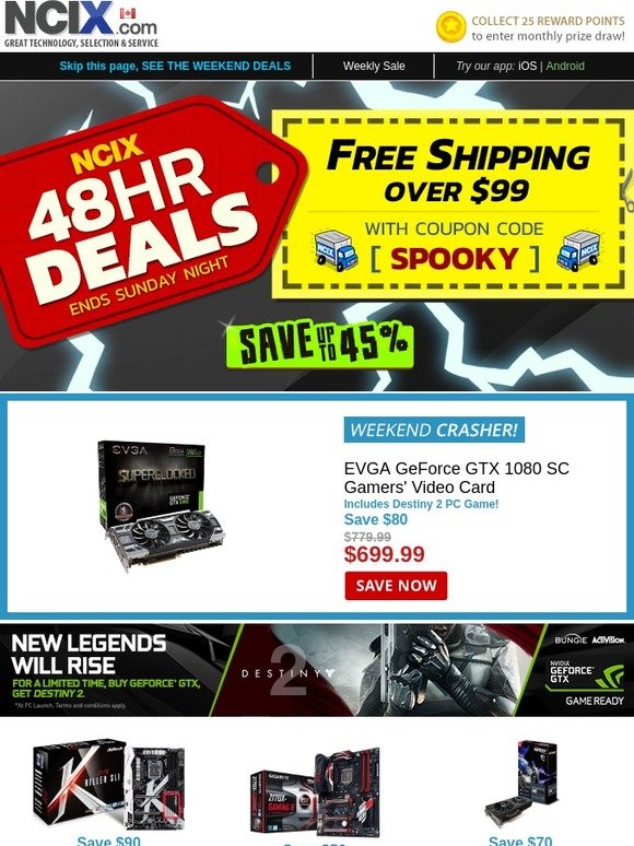 😱  48HR Deals! Save $80 on GTX 1080 | Get 1500 Rewards + $100 OFF DJI Mavic 4K Drone | BitFenix Comrade only $35.49!