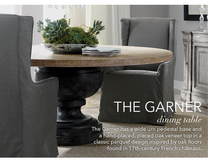 ethan allen garner dining table