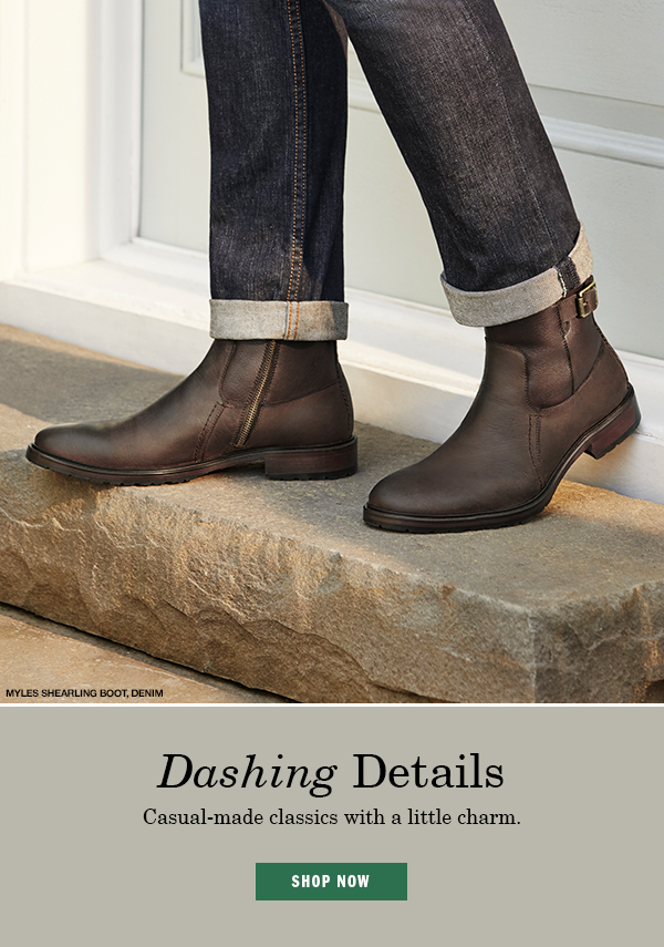 johnston and murphy shearling boot