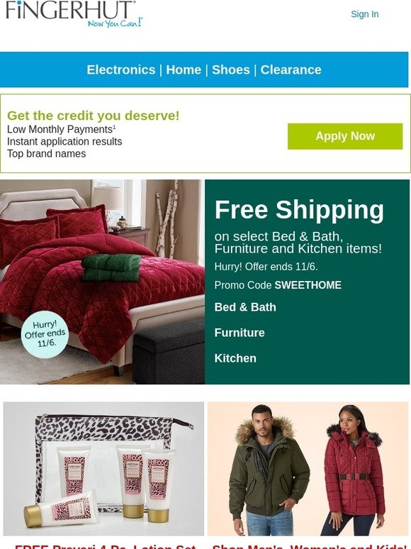 Fingerhut Fingerhut FREE SHIPPING on select Home items! Milled