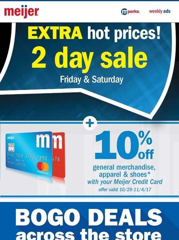 Meijer 2 days to save! BOGO FREE deals & more! Milled