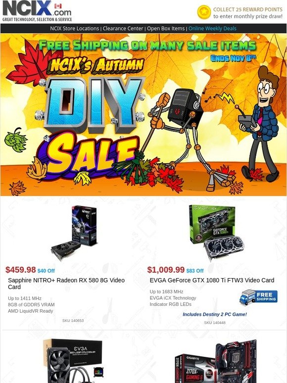 Don't miss these  jaw-dropping deals! Video Cards, Cases & more.