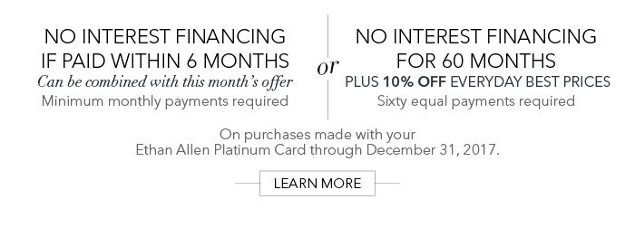 Learn more on our financing offers this month >