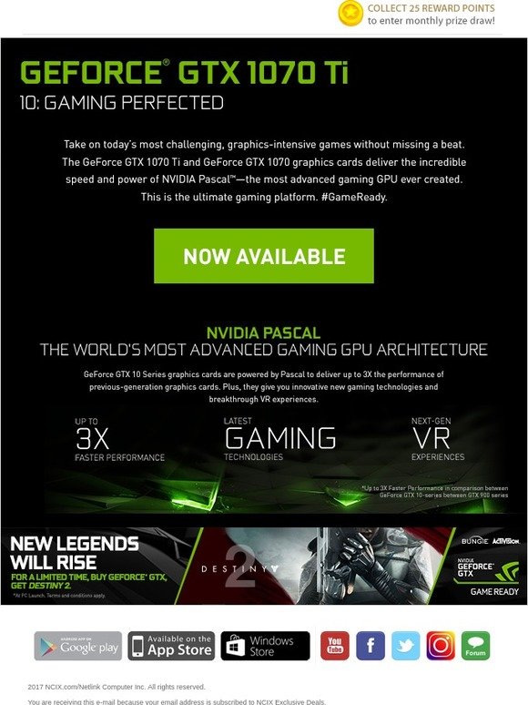NVIDIA GeForce GTX 1070 Ti graphics cards now available!
