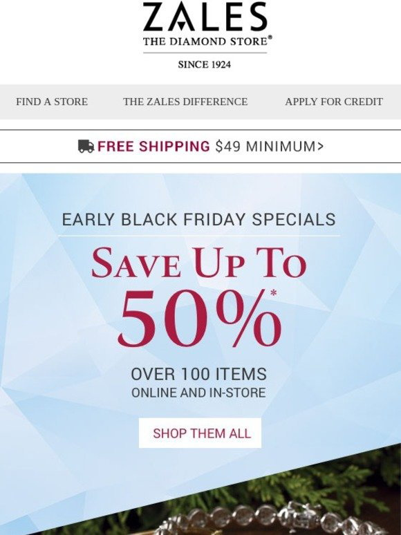 Zales Early Black Friday Specials Gifts They'll Love At Up To 50 Off