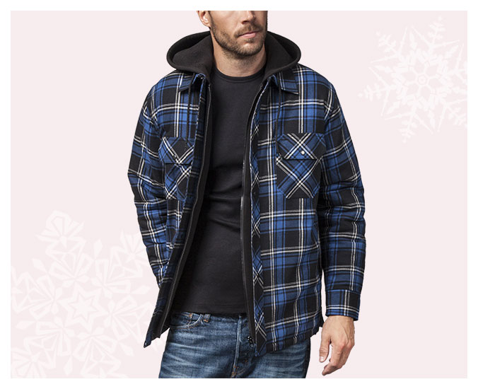 bc clothing flannel jacket