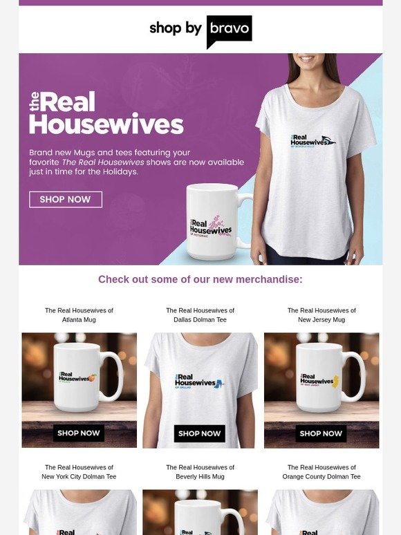New The Real Housewives Merch is Here!
