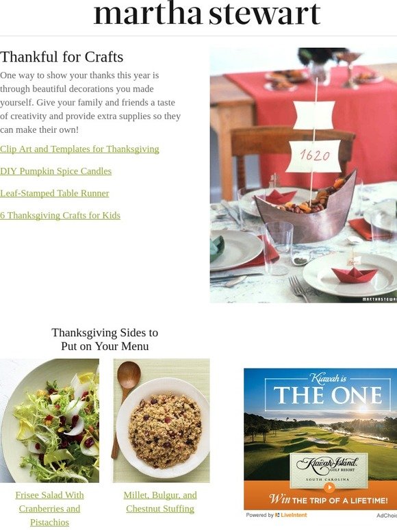 Martha Stewart: Clip Art for Thanksgiving, DIY Pumpkin Spice Candles ...