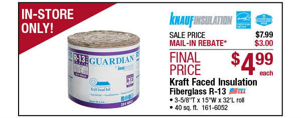 Guardian Kraft Faced Insulation