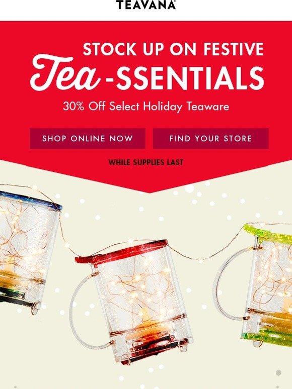 Steep Savings on Teaware