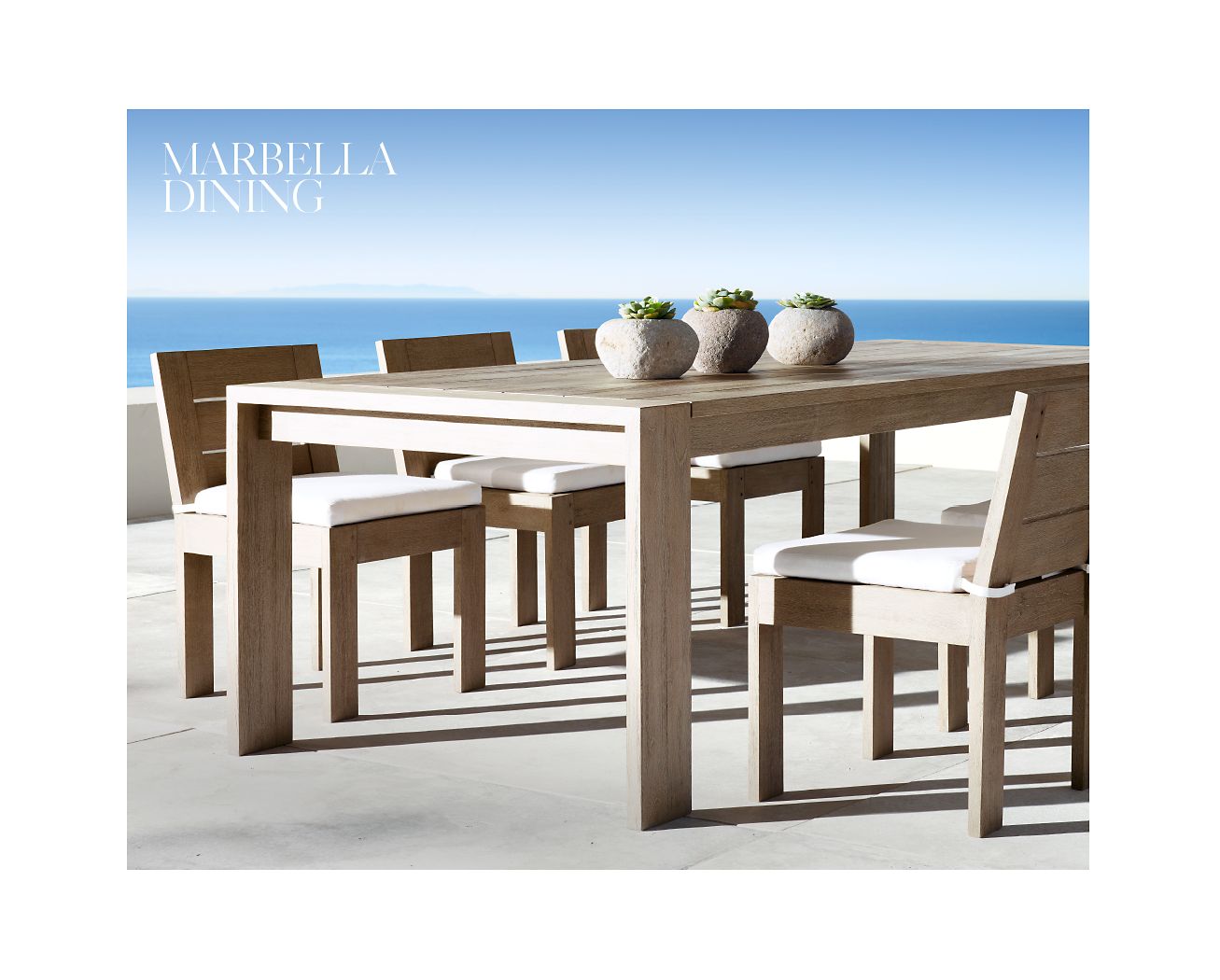 restoration hardware marbella table