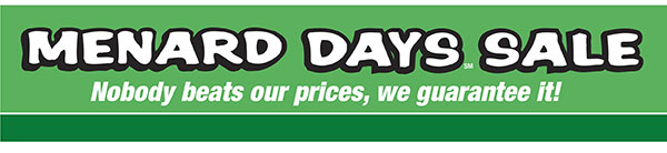 Menard Days Sale