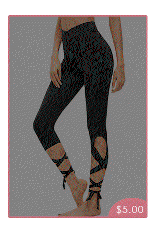 Elastic Waist Lace Up Capris