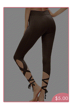 Elastic Waist Lace Up Capris
