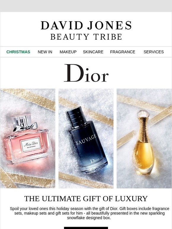 David Jones Spoil your loved ones with DIOR Milled