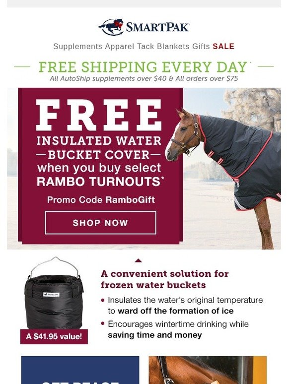 SmartPak Equine FREE Insulated Water Bucket Cover Details Inside