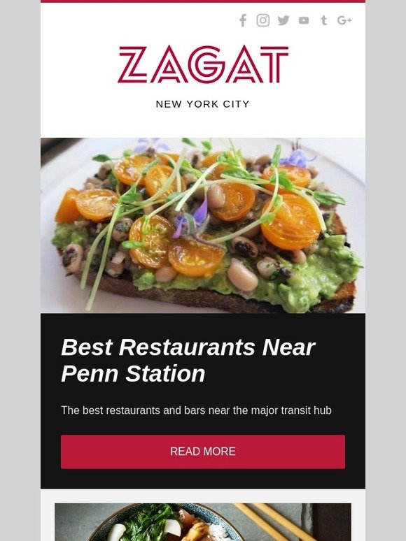Zagat Best Restaurants Near Penn Station Milled