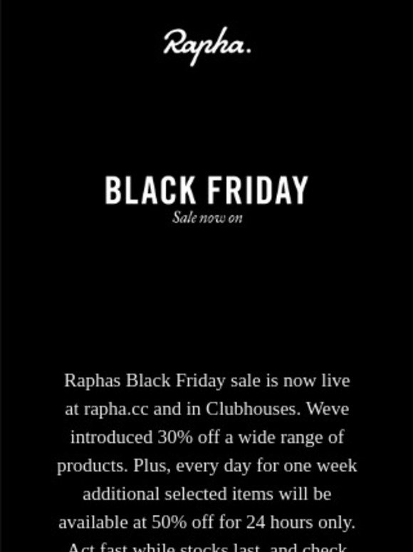 black friday 2020 rapha