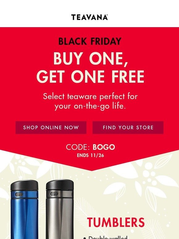 Buy One, Get One: Black Friday Tea Perfection
