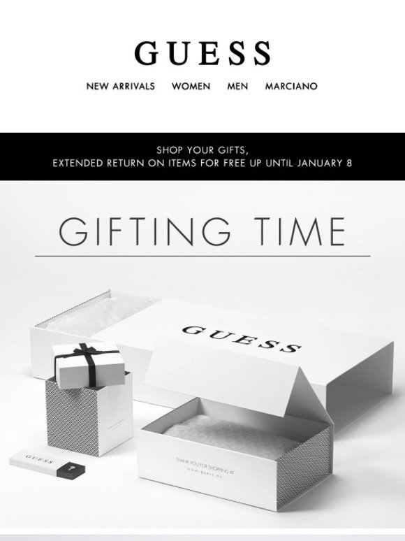 guess gift box for bag