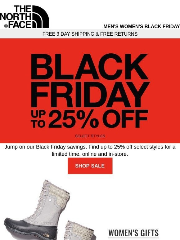 the north face black friday 2017