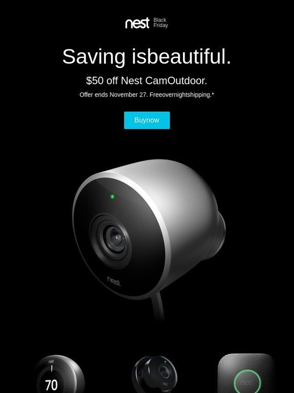 Nest Black Friday is happening now. Don’t miss out.