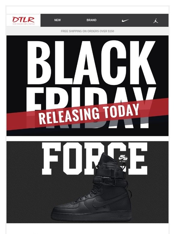 DTLR (Down Town Locker Room) Black Friday is HEREUp to 50 Off! Milled