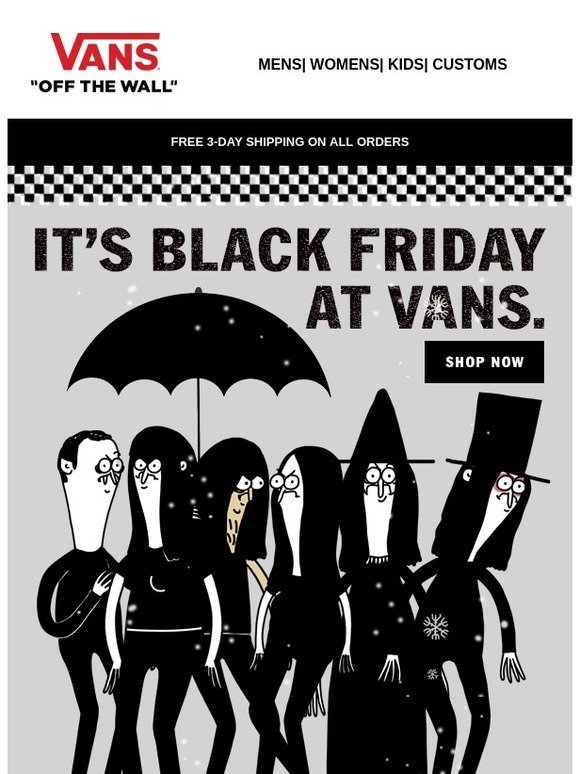 Vans Black Friday is On Milled