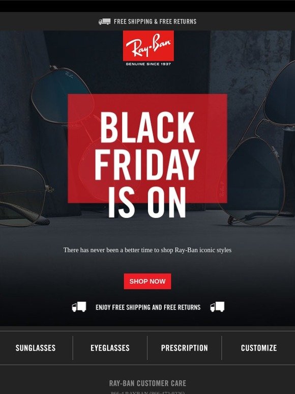 ray ban sunglasses black friday deals