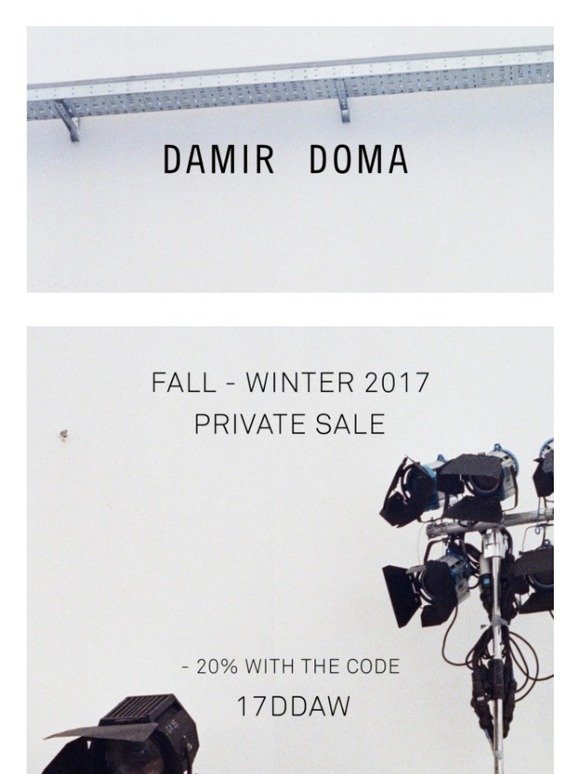 AW17 PRIVATE SALE: LAST TWO DAYS
