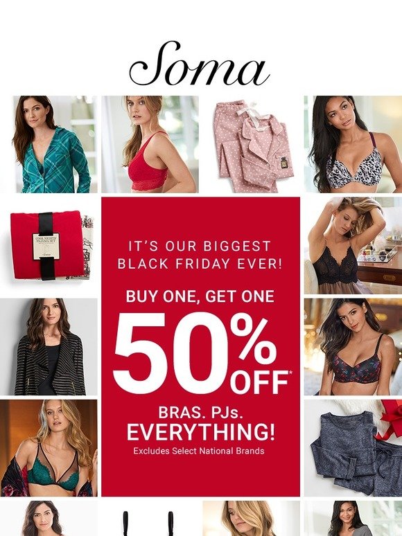 Soma Intimates Black Friday Is Here Bogo 50 Off Everything Milled