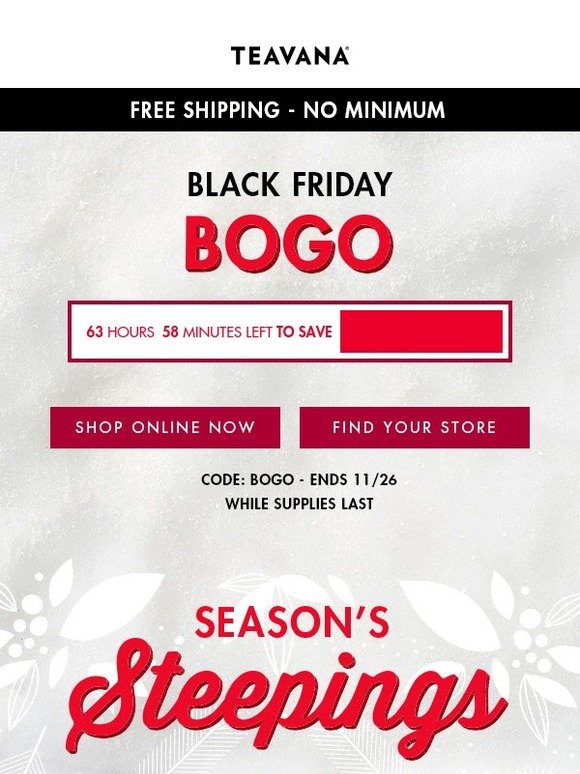 Black Friday BOGO