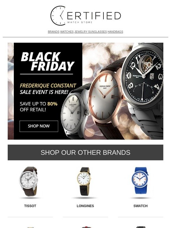 black friday frederique constant