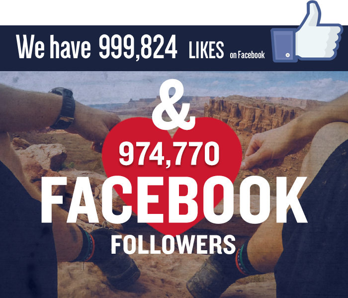 We have over 900,000 likes on Facebook