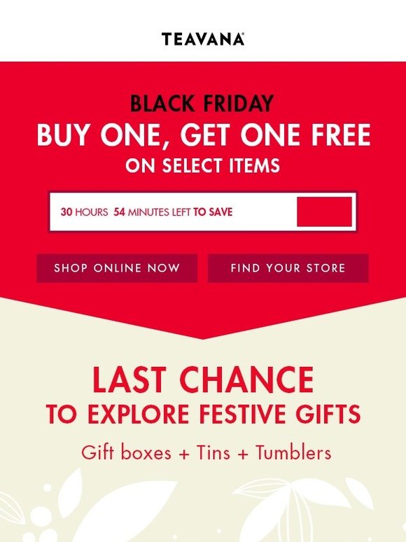 Last Chance: Black Friday BOGO