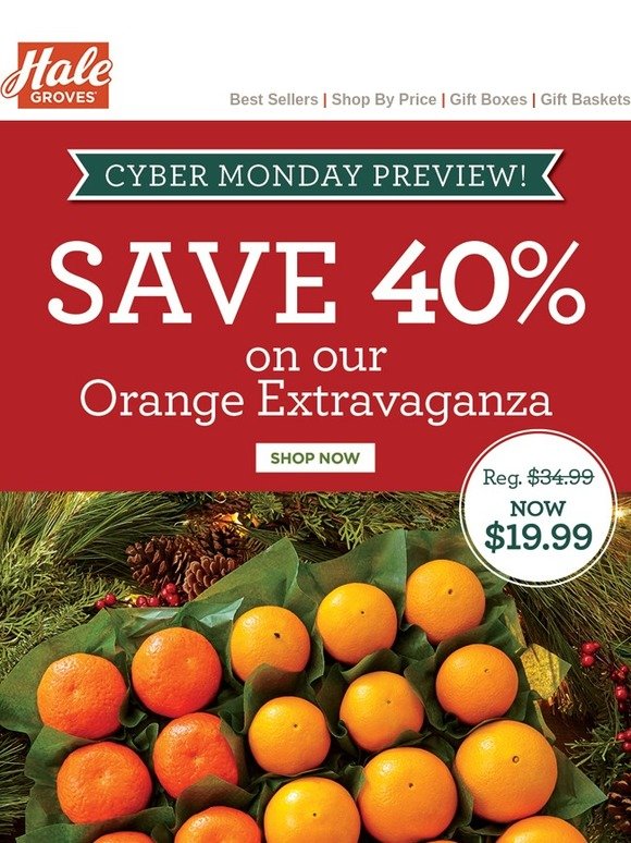 Hale Groves Cyber Monday Sale Order Now! Milled