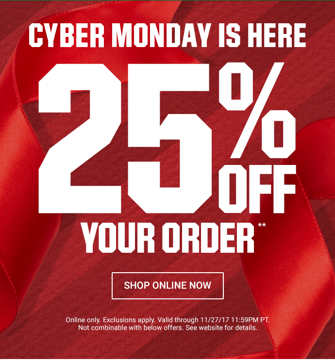 Cyber Monday 2011: 25% off Single Item + Free Shipping Dick's Sporting  Goods 