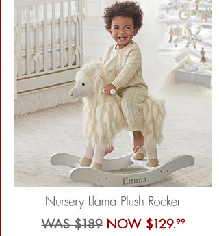 pottery barn llama rocker