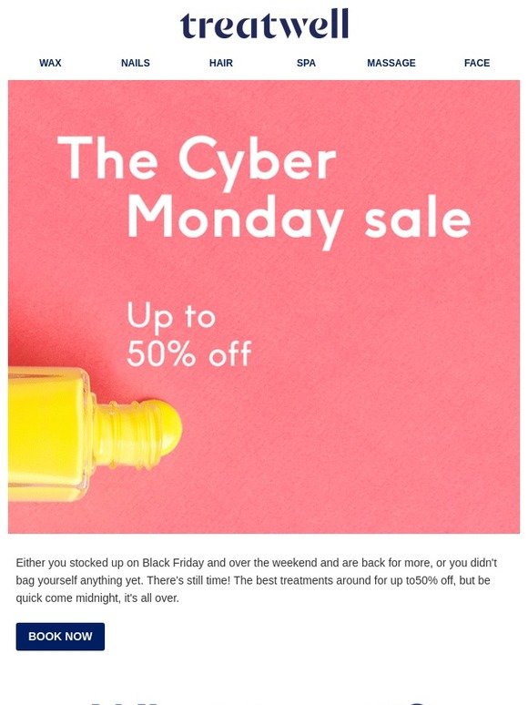 Cyber Monday | up to 50% off