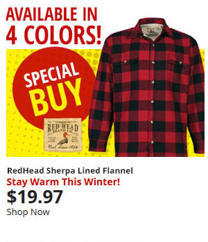 redhead sherpa lined flannel shirt