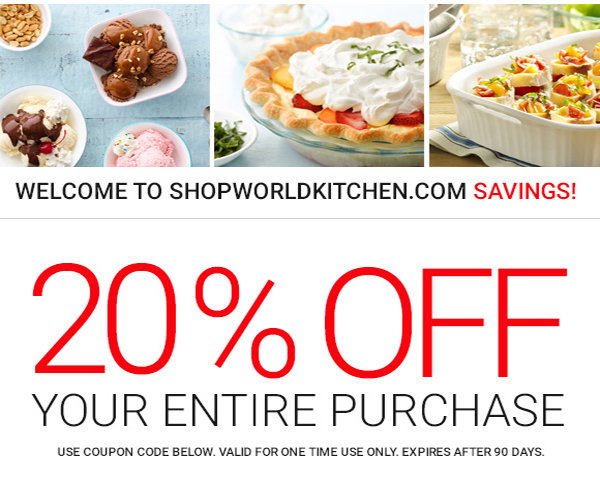 20% OFF YOUR ENTIRE PURCHASE
