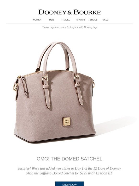 Dooney & Bourke Saffiano Domed Satchel