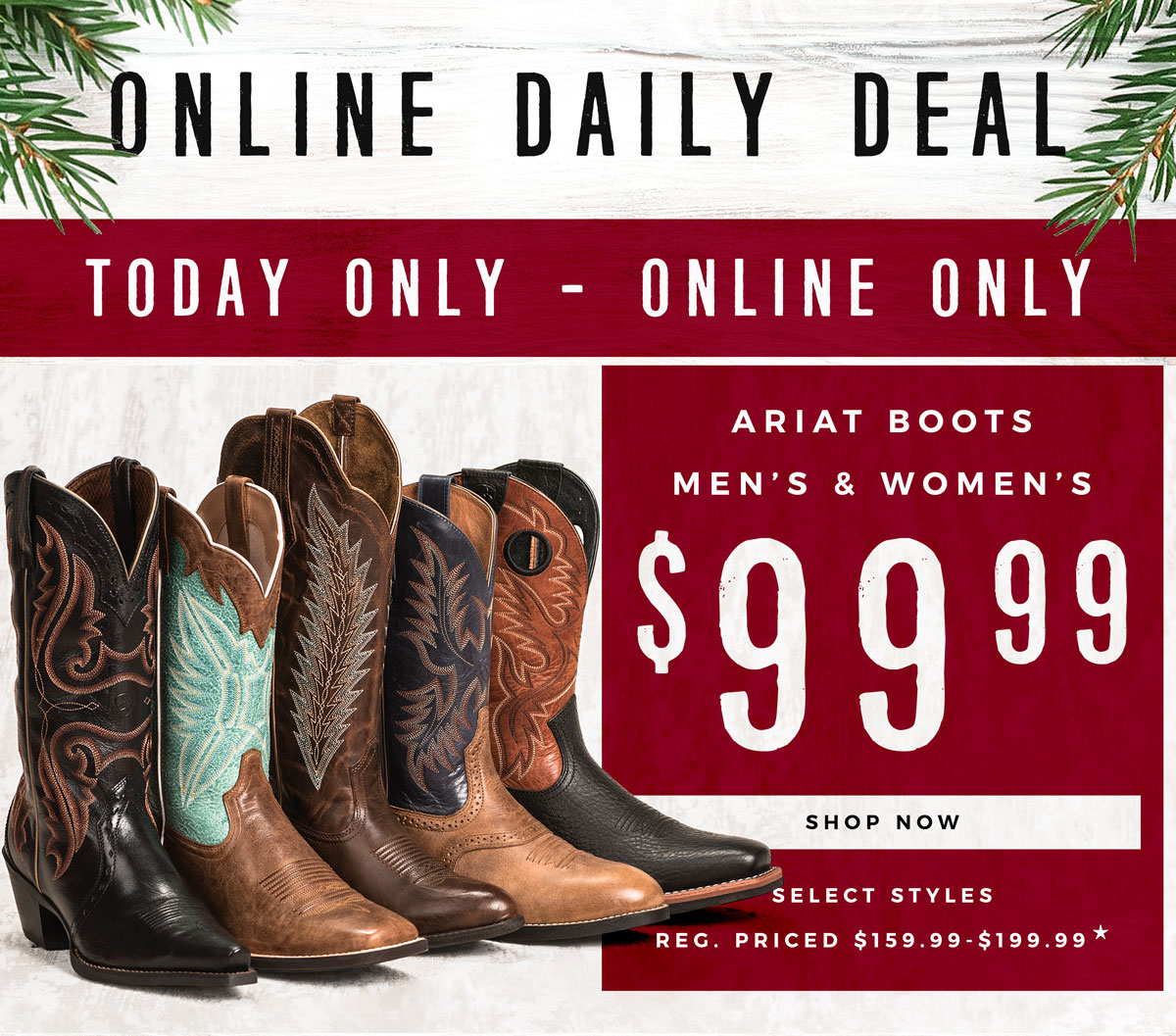 Cyber monday outlet ariat boots